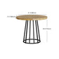 Modern 1/2/7 Pieces Dining Set Round Pine Wood Dining Table for Dining Room Clearhalo 'Dining Room Sets' 'Dining Tables & Seating' 'dining_room_set' 'furn' 'furn_dining_room_set' 'Furniture' 'furniture_dining_room_set' 'Kitchen & Dining Furniture' 4863098