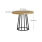 Modern 1/2/7 Pieces Dining Set Round Pine Wood Dining Table for Dining Room Clearhalo 'Dining Room Sets' 'Dining Tables & Seating' 'dining_room_set' 'furn' 'furn_dining_room_set' 'Furniture' 'furniture_dining_room_set' 'Kitchen & Dining Furniture' 4863099