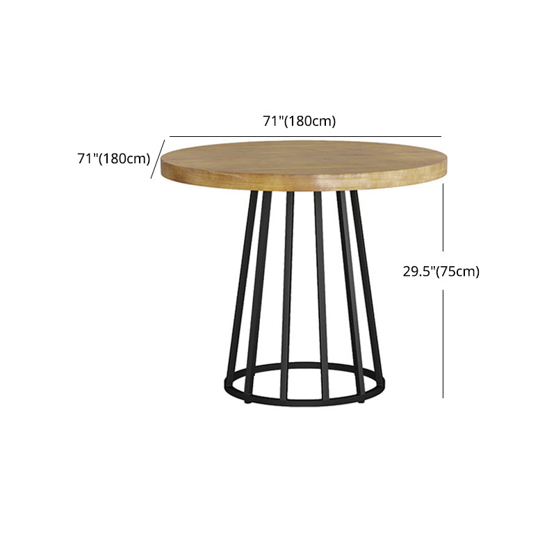 Modern 1/2/7 Pieces Dining Set Round Pine Wood Dining Table for Dining Room Clearhalo 'Dining Room Sets' 'Dining Tables & Seating' 'dining_room_set' 'furn' 'furn_dining_room_set' 'Furniture' 'furniture_dining_room_set' 'Kitchen & Dining Furniture' 4863102