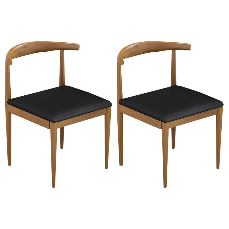 Industrial 1/2/7 Pieces Dining Set Solid Wood Dining Table for Home Use 2 Black Chairs Clearhalo 'Dining Room Sets' 'Dining Tables & Seating' 'dining_room_set' 'furn' 'furn_dining_room_set' 'Furniture' 'furniture_dining_room_set' 'Kitchen & Dining Furniture' 4863121