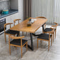 Industrial 1/2/7 Pieces Dining Set Solid Wood Dining Table for Home Use Clearhalo 'Dining Room Sets' 'Dining Tables & Seating' 'dining_room_set' 'furn' 'furn_dining_room_set' 'Furniture' 'furniture_dining_room_set' 'Kitchen & Dining Furniture' 4863122
