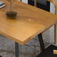 Industrial 1/2/7 Pieces Dining Set Solid Wood Dining Table for Home Use Clearhalo 'Dining Room Sets' 'Dining Tables & Seating' 'dining_room_set' 'furn' 'furn_dining_room_set' 'Furniture' 'furniture_dining_room_set' 'Kitchen & Dining Furniture' 4863126