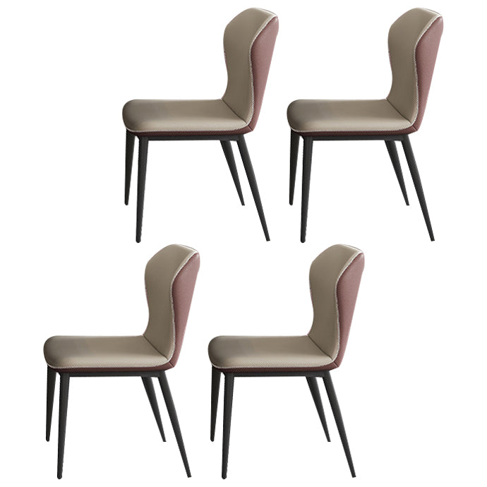 Modern 1/4/5/6/7 Pieces Dining Room Set Sintered Stone Dining Table 4 White Chairs Clearhalo 'Dining Room Sets' 'Dining Tables & Seating' 'dining_room_set' 'furn' 'furn_dining_room_set' 'Furniture' 'furniture_dining_room_set' 'Kitchen & Dining Furniture' 4863139