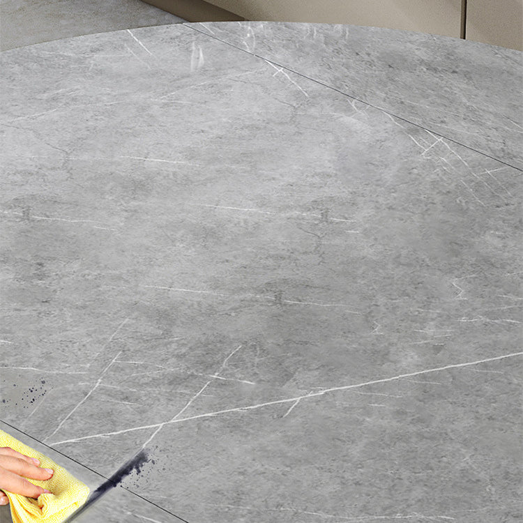 Modern 1/4/5/6/7 Pieces Dining Room Set Sintered Stone Dining Table Clearhalo 'Dining Room Sets' 'Dining Tables & Seating' 'dining_room_set' 'furn' 'furn_dining_room_set' 'Furniture' 'furniture_dining_room_set' 'Kitchen & Dining Furniture' 4863148