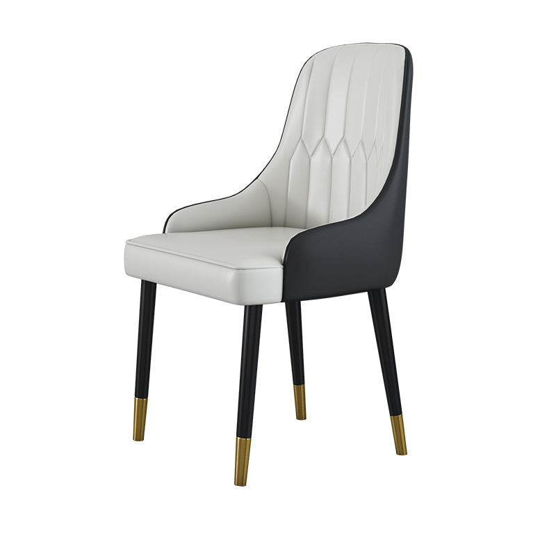 Glam 1/4/5 Pieces Dining Set Sintered Stone Dining Table Set for Dining Areas 1 White Chair Clearhalo 'Dining Room Sets' 'Dining Tables & Seating' 'dining_room_set' 'furn' 'furn_dining_room_set' 'Furniture' 'furniture_dining_room_set' 'Kitchen & Dining Furniture' 4863161