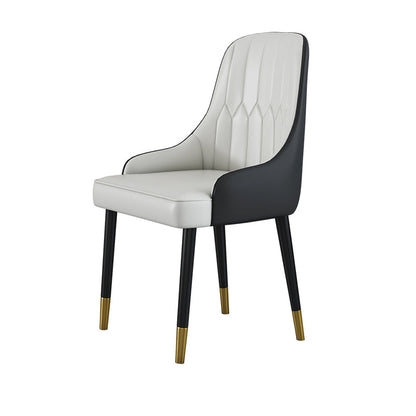 Glam 1/4/5 Pieces Dining Set Sintered Stone Dining Table Set for Dining Areas 1 White Chair Clearhalo 'Dining Room Sets' 'Dining Tables & Seating' 'dining_room_set' 'furn' 'furn_dining_room_set' 'Furniture' 'furniture_dining_room_set' 'Kitchen & Dining Furniture' 4863161