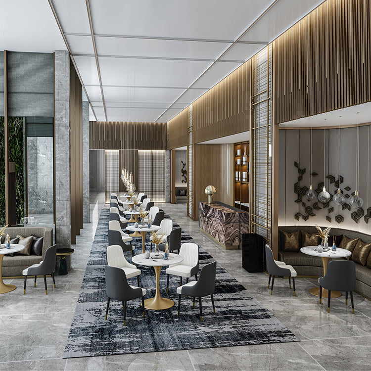 Glam 1/4/5 Pieces Dining Set Sintered Stone Dining Table Set for Dining Areas Clearhalo 'Dining Room Sets' 'Dining Tables & Seating' 'dining_room_set' 'furn' 'furn_dining_room_set' 'Furniture' 'furniture_dining_room_set' 'Kitchen & Dining Furniture' 4863172