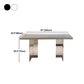 Rectangle Wood Top Dining Table Acrylic Base Modern Dining Table for Living Room Clearhalo 'Dining Tables & Seating' 'Dining Tables' 'dining_table' 'furn' 'furn_dining_table' 'Furniture' 'furniture_dining_table' 'Kitchen & Dining Furniture' 'kitchen' 'kitchen_dining_table' 4863217