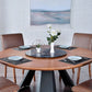 Modern Wood Top Dining Room Collection Round Pedestal Convertible Dining Table Clearhalo 'Dining Tables & Seating' 'Dining Tables' 'dining_table' 'Furniture' 'furniture_dining_table' 'Kitchen & Dining Furniture' 'kitchen' 'kitchen_dining_table' 4863220