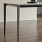 Modern Stone Top Rectangle Dinette Table Metal Base Dining Table in White Clearhalo 'Dining Tables & Seating' 'Dining Tables' 'dining_table' 'furn' 'furn_dining_table' 'Furniture' 'furniture_dining_table' 'Kitchen & Dining Furniture' 'kitchen' 'kitchen_dining_table' 4863245