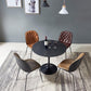 Modern Round Top Dinette Table Metal Base Dining Table for Restaurant Clearhalo 'Dining Tables & Seating' 'Dining Tables' 'dining_table' 'furn' 'furn_dining_table' 'Furniture' 'furniture_dining_table' 'Kitchen & Dining Furniture' 'kitchen' 'kitchen_dining_table' 4863292