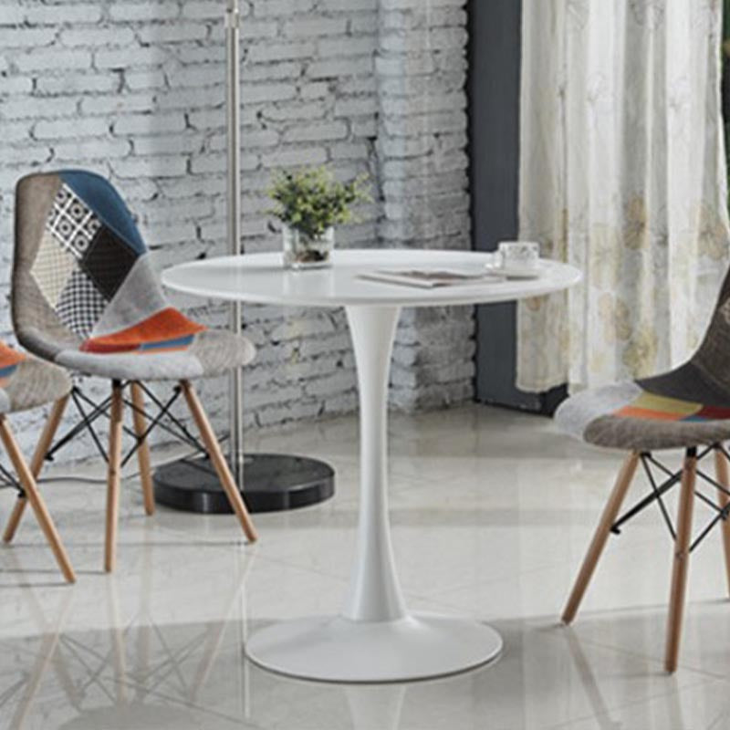Modern Round Top Dinette Table Metal Base Dining Table for Restaurant Clearhalo 'Dining Tables & Seating' 'Dining Tables' 'dining_table' 'furn' 'furn_dining_table' 'Furniture' 'furniture_dining_table' 'Kitchen & Dining Furniture' 'kitchen' 'kitchen_dining_table' 4863293