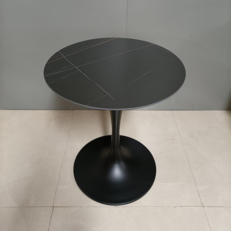 Modern Round Top Dinette Table Metal Base Dining Table for Restaurant Clearhalo 'Dining Tables & Seating' 'Dining Tables' 'dining_table' 'furn' 'furn_dining_table' 'Furniture' 'furniture_dining_table' 'Kitchen & Dining Furniture' 'kitchen' 'kitchen_dining_table' 4863294