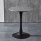 Contemporary Stone Round Top Restaurant Table Metal Base Dining Table Grey Without Chairs Clearhalo 'Dining Tables & Seating' 'Dining Tables' 'dining_table' 'furn' 'furn_dining_table' 'Furniture' 'furniture_dining_table' 'Kitchen & Dining Furniture' 'kitchen' 'kitchen_dining_table' 4863401
