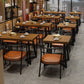 Industrial Wooden Dining Table Double Pedestal Dining Table for Restaurant Clearhalo 'Dining Tables & Seating' 'Dining Tables' 'dining_table' 'furn' 'furn_dining_table' 'Furniture' 'furniture_dining_table' 'Kitchen & Dining Furniture' 'kitchen' 'kitchen_dining_table' 4863478