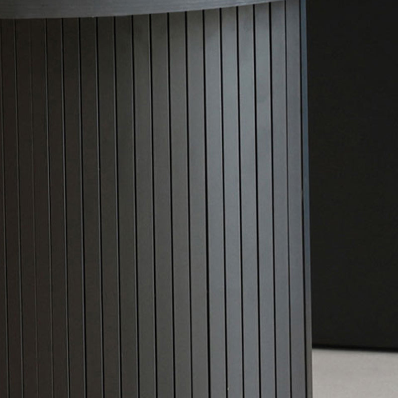 Free Form Double Pedestal Modern Dining Table Black Fixed Table of Wood Clearhalo 'Dining Tables & Seating' 'Dining Tables' 'dining_table' 'furn' 'furn_dining_table' 'Furniture' 'furniture_dining_table' 'Kitchen & Dining Furniture' 'kitchen' 'kitchen_dining_table' 4863520