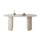 Sintered Stone Dining Table Traditional Luxury Double Pedestal Table Oval Without Chairs Clearhalo 'Dining Tables & Seating' 'Dining Tables' 'dining_table' 'furn' 'furn_dining_table' 'Furniture' 'furniture_dining_table' 'Kitchen & Dining Furniture' 'kitchen' 'kitchen_dining_table' 4863533