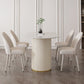 Sintered Stone Dining Table Traditional Luxury Double Pedestal Table Clearhalo 'Dining Tables & Seating' 'Dining Tables' 'dining_table' 'furn' 'furn_dining_table' 'Furniture' 'furniture_dining_table' 'Kitchen & Dining Furniture' 'kitchen' 'kitchen_dining_table' 4863538