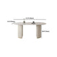 Sintered Stone Dining Table Traditional Luxury Double Pedestal Table Clearhalo 'Dining Tables & Seating' 'Dining Tables' 'dining_table' 'furn' 'furn_dining_table' 'Furniture' 'furniture_dining_table' 'Kitchen & Dining Furniture' 'kitchen' 'kitchen_dining_table' 4863543