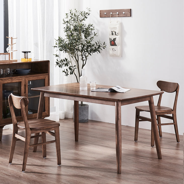 Solid Wood Dining Room Table Contemporary Style 4-foot Dining Site Table Clearhalo 'Dining Tables & Seating' 'Dining Tables' 'dining_table' 'furn' 'furn_dining_table' 'Furniture' 'furniture_dining_table' 'Kitchen & Dining Furniture' 'kitchen' 'kitchen_dining_table' 4863561