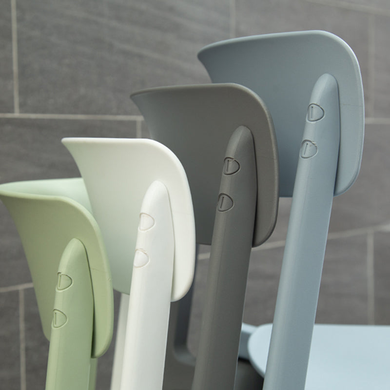 Modern Style Stackable Plastic Chair Open Back Dining Side Chair Clearhalo 'Dining Chairs' 'Dining Tables & Seating' 'dining_chair' 'furn' 'furn_dining_chair' 'Furniture' 'furniture_dining_chair' 'Kitchen & Dining Furniture' 4863611
