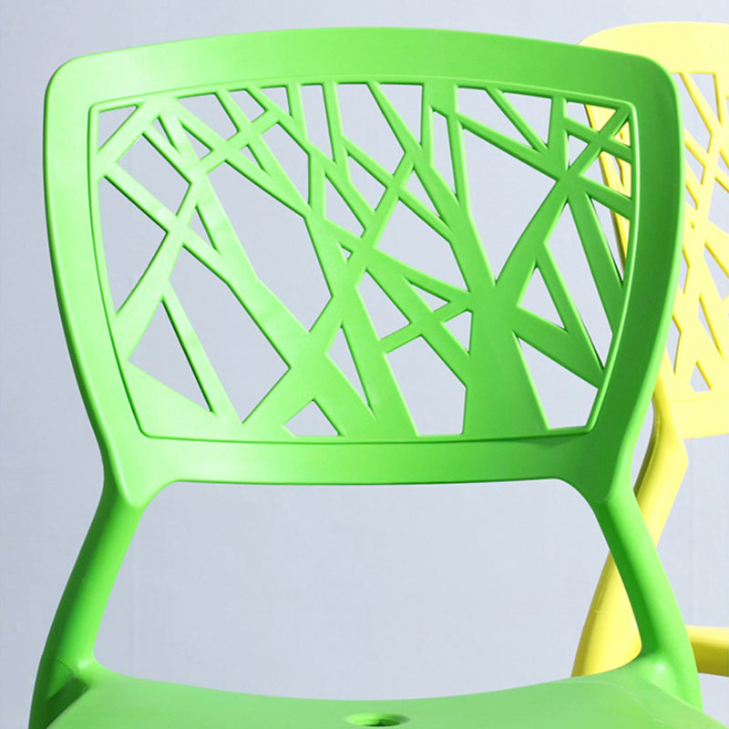 Scandinavian Plastic Kitchen and Dining Room Chair Open Back Dining Side Chair Clearhalo 'Dining Chairs' 'Dining Tables & Seating' 'dining_chair' 'furn' 'furn_dining_chair' 'Furniture' 'furniture_dining_chair' 'Kitchen & Dining Furniture' 4863653