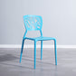 Scandinavian Plastic Kitchen and Dining Room Chair Open Back Dining Side Chair Blue 1 Piece Clearhalo 'Dining Chairs' 'Dining Tables & Seating' 'dining_chair' 'furn' 'furn_dining_chair' 'Furniture' 'furniture_dining_chair' 'Kitchen & Dining Furniture' 4863663