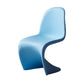 Nordic Style Armless Chair Plastic Home Side Chair for Dining Room Blue 1 Piece Clearhalo 'Dining Chairs' 'Dining Tables & Seating' 'dining_chair' 'Furniture' 'furniture_dining_chair' 'Kitchen & Dining Furniture' 4863692