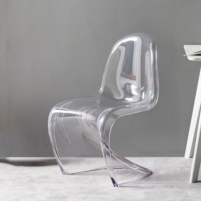 Nordic Style Armless Chair Plastic Home Side Chair for Dining Room Clearhalo 'Dining Chairs' 'Dining Tables & Seating' 'dining_chair' 'Furniture' 'furniture_dining_chair' 'Kitchen & Dining Furniture' 4863695