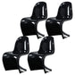 Nordic Style Armless Chair Plastic Home Side Chair for Dining Room Gloss Black Set of 4 Clearhalo 'Dining Chairs' 'Dining Tables & Seating' 'dining_chair' 'Furniture' 'furniture_dining_chair' 'Kitchen & Dining Furniture' 4863704