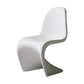 Nordic Style Armless Chair Plastic Home Side Chair for Dining Room White 1 Piece Clearhalo 'Dining Chairs' 'Dining Tables & Seating' 'dining_chair' 'Furniture' 'furniture_dining_chair' 'Kitchen & Dining Furniture' 4863717