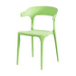 Nordic Style Arm Chair Plastic Stackable Chair for Dining Room Light Green 1 Piece Clearhalo 'Dining Chairs' 'Dining Tables & Seating' 'dining_chair' 'furn' 'furn_dining_chair' 'Furniture' 'furniture_dining_chair' 'Kitchen & Dining Furniture' 4863728