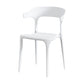 Nordic Style Arm Chair Plastic Stackable Chair for Dining Room White 1 Piece Clearhalo 'Dining Chairs' 'Dining Tables & Seating' 'dining_chair' 'furn' 'furn_dining_chair' 'Furniture' 'furniture_dining_chair' 'Kitchen & Dining Furniture' 4863755