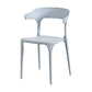 Nordic Style Arm Chair Plastic Stackable Chair for Dining Room Light Gray 1 Piece Clearhalo 'Dining Chairs' 'Dining Tables & Seating' 'dining_chair' 'furn' 'furn_dining_chair' 'Furniture' 'furniture_dining_chair' 'Kitchen & Dining Furniture' 4863767