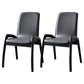 Modern Style Arm Chair Black Wood Legs Side Chair with Upholstered for Dining Room Dark Gray 2 Piece Set Clearhalo 'Dining Chairs' 'Dining Tables & Seating' 'dining_chair' 'furn' 'furn_dining_chair' 'Furniture' 'furniture_dining_chair' 'Kitchen & Dining Furniture' 4863775