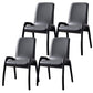 Modern Style Arm Chair Black Wood Legs Side Chair with Upholstered for Dining Room Dark Gray 4 Piece Set Clearhalo 'Dining Chairs' 'Dining Tables & Seating' 'dining_chair' 'furn' 'furn_dining_chair' 'Furniture' 'furniture_dining_chair' 'Kitchen & Dining Furniture' 4863776