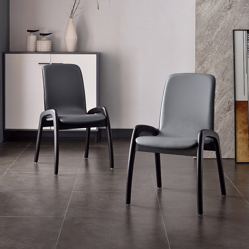 Modern Style Arm Chair Black Wood Legs Side Chair with Upholstered for Dining Room Clearhalo 'Dining Chairs' 'Dining Tables & Seating' 'dining_chair' 'furn' 'furn_dining_chair' 'Furniture' 'furniture_dining_chair' 'Kitchen & Dining Furniture' 4863779