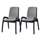 Modern Style Arm Chair Black Wood Legs Side Chair with Upholstered for Dining Room Grey 2 Piece Set Clearhalo 'Dining Chairs' 'Dining Tables & Seating' 'dining_chair' 'furn' 'furn_dining_chair' 'Furniture' 'furniture_dining_chair' 'Kitchen & Dining Furniture' 4863781