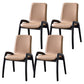 Modern Style Arm Chair Black Wood Legs Side Chair with Upholstered for Dining Room Camel 4 Piece Set Clearhalo 'Dining Chairs' 'Dining Tables & Seating' 'dining_chair' 'furn' 'furn_dining_chair' 'Furniture' 'furniture_dining_chair' 'Kitchen & Dining Furniture' 4863794
