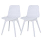 Contemporary Plastic Patio Dining Side Chair Solid Back Dining Side Chair White 2 Piece Set Clearhalo 'Dining Chairs' 'Dining Tables & Seating' 'dining_chair' 'furn' 'furn_dining_chair' 'Furniture' 'furniture_dining_chair' 'Kitchen & Dining Furniture' 4863857