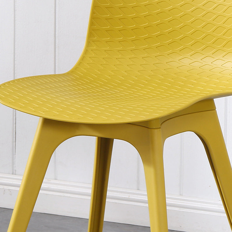 Contemporary Plastic Patio Dining Side Chair Solid Back Dining Side Chair Clearhalo 'Dining Chairs' 'Dining Tables & Seating' 'dining_chair' 'furn' 'furn_dining_chair' 'Furniture' 'furniture_dining_chair' 'Kitchen & Dining Furniture' 4863858