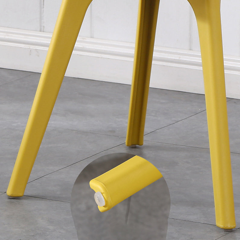 Contemporary Plastic Patio Dining Side Chair Solid Back Dining Side Chair Clearhalo 'Dining Chairs' 'Dining Tables & Seating' 'dining_chair' 'furn' 'furn_dining_chair' 'Furniture' 'furniture_dining_chair' 'Kitchen & Dining Furniture' 4863859