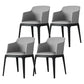Nordic Style Arm Chair Wood and Faux Leather Chair for Dining Room Grey 4 Piece Set Clearhalo 'Dining Chairs' 'Dining Tables & Seating' 'dining_chair' 'furn' 'furn_dining_chair' 'Furniture' 'furniture_dining_chair' 'Kitchen & Dining Furniture' 4863882