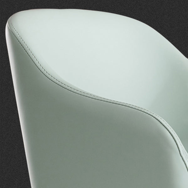 Nordic Style Arm Chair Wood and Faux Leather Chair for Dining Room Clearhalo 'Dining Chairs' 'Dining Tables & Seating' 'dining_chair' 'furn' 'furn_dining_chair' 'Furniture' 'furniture_dining_chair' 'Kitchen & Dining Furniture' 4863883