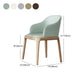 Nordic Style Arm Chair Wood and Faux Leather Chair for Dining Room Clearhalo 'Dining Chairs' 'Dining Tables & Seating' 'dining_chair' 'furn' 'furn_dining_chair' 'Furniture' 'furniture_dining_chair' 'Kitchen & Dining Furniture' 4863892