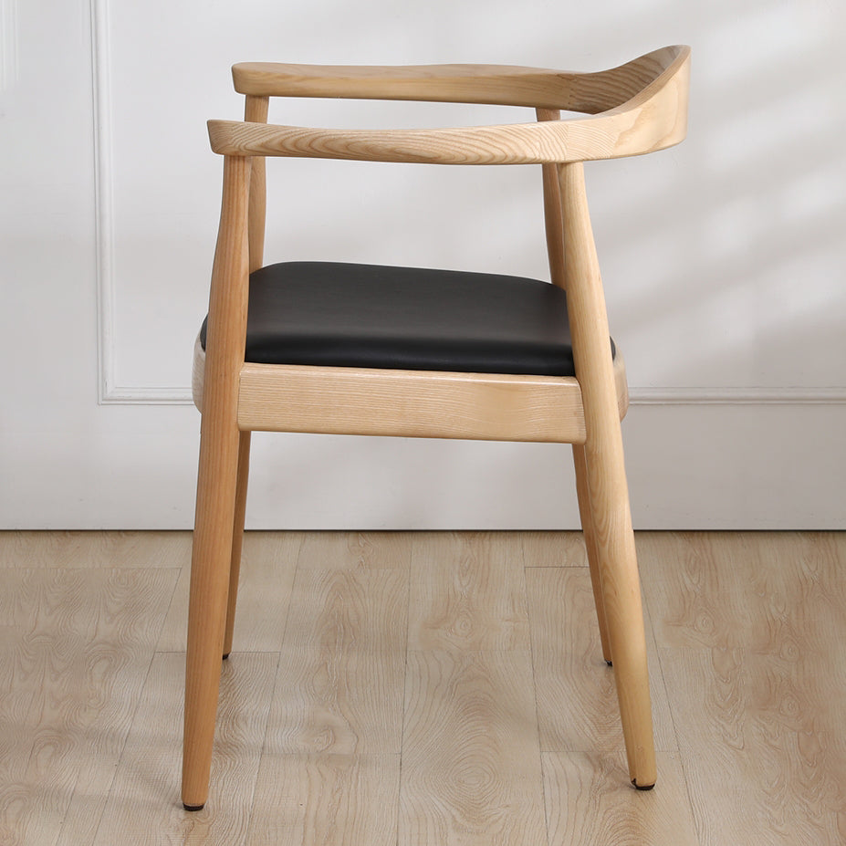 Nordic Style Arm Chair Wood Open Back Dining Side Chair for Restaurant Clearhalo 'Dining Chairs' 'Dining Tables & Seating' 'dining_chair' 'furn' 'furn_dining_chair' 'Furniture' 'furniture_dining_chair' 'Kitchen & Dining Furniture' 4863905