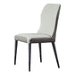 Nordic Style Armless Chair Wood PU Leather Wingback Parsons Chair for Kitchen Clearhalo 'Dining Chairs' 'Dining Tables & Seating' 'dining_chair' 'furn' 'furn_dining_chair' 'Furniture' 'furniture_dining_chair' 'Kitchen & Dining Furniture' 4863933