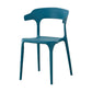 Contemporary Plastic Patio Dining Side Chair Open Back Stacking Side Chair Dark Blue 1 Piece Clearhalo 'Dining Chairs' 'Dining Tables & Seating' 'dining_chair' 'furn' 'furn_dining_chair' 'Furniture' 'furniture_dining_chair' 'Kitchen & Dining Furniture' 4863953