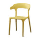 Contemporary Plastic Patio Dining Side Chair Open Back Stacking Side Chair Ginger 1 Piece Clearhalo 'Dining Chairs' 'Dining Tables & Seating' 'dining_chair' 'furn' 'furn_dining_chair' 'Furniture' 'furniture_dining_chair' 'Kitchen & Dining Furniture' 4863956