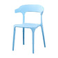 Contemporary Plastic Patio Dining Side Chair Open Back Stacking Side Chair Light Blue 1 Piece Clearhalo 'Dining Chairs' 'Dining Tables & Seating' 'dining_chair' 'furn' 'furn_dining_chair' 'Furniture' 'furniture_dining_chair' 'Kitchen & Dining Furniture' 4863959